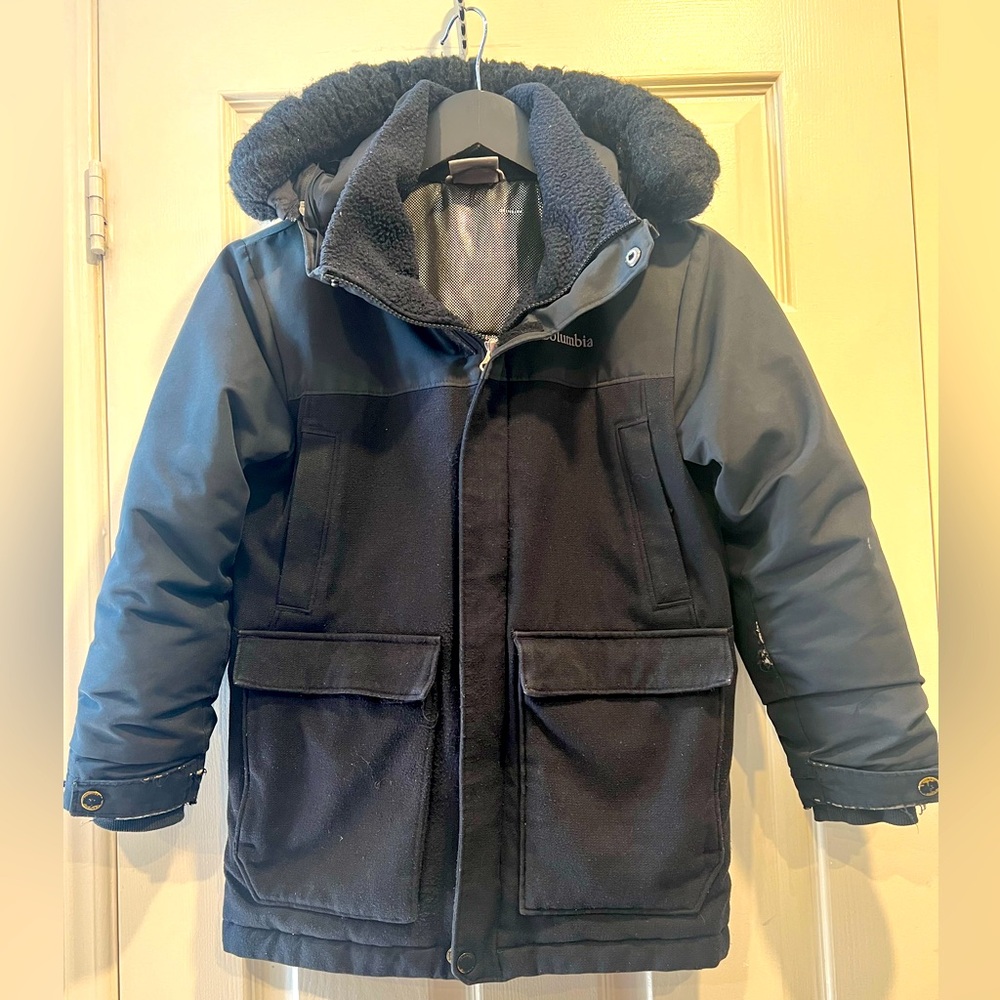 Columbia Boy’s Black  Winter Jacket with Thermo Insulation